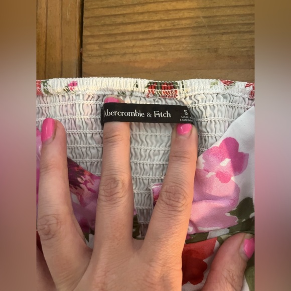 Abercrombie & Fitch Drama Puff Sleeve Sweetheart Set Top - Picture 7 of 8